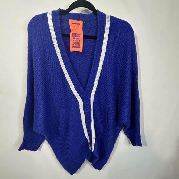 AMENPAPA cardigan. (Acrylic, nylon, wool, mohair). Size small. Oversized. Gorgeo - Picture 1 of 10